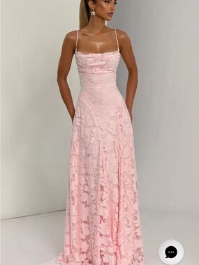 Baby Boo Pink Francis Maxi Dress in the color blush